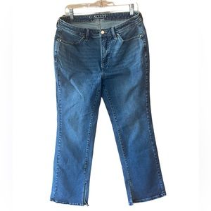 NWT G-Sculpt G by Giuliana 405 Boot Santa Monica Wash Inner Slit Jeans